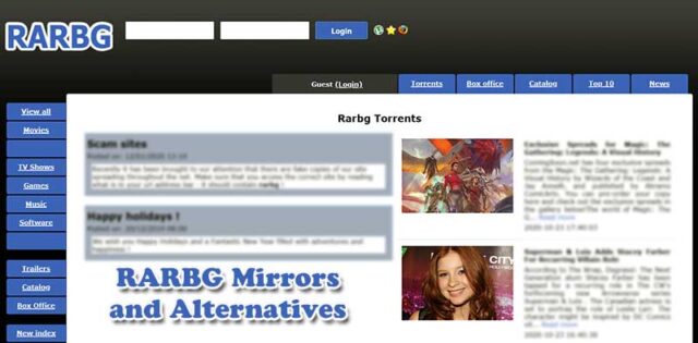 RARBG Mirrors and RaRGb Alternatives